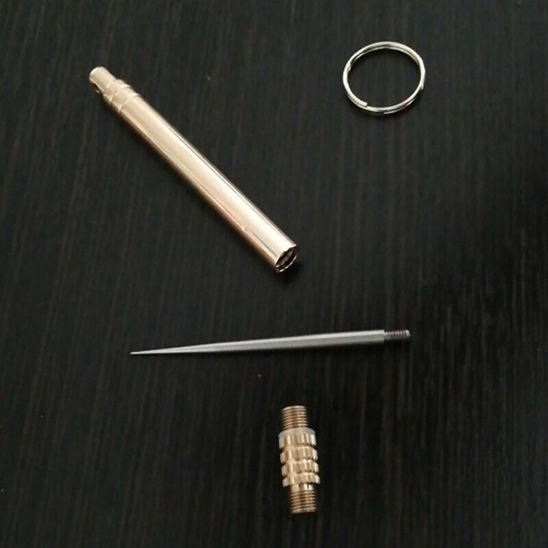 Titanium Outdoor Multifunctional Toothpick Bottle Fruit Fork Camping Toot.l8