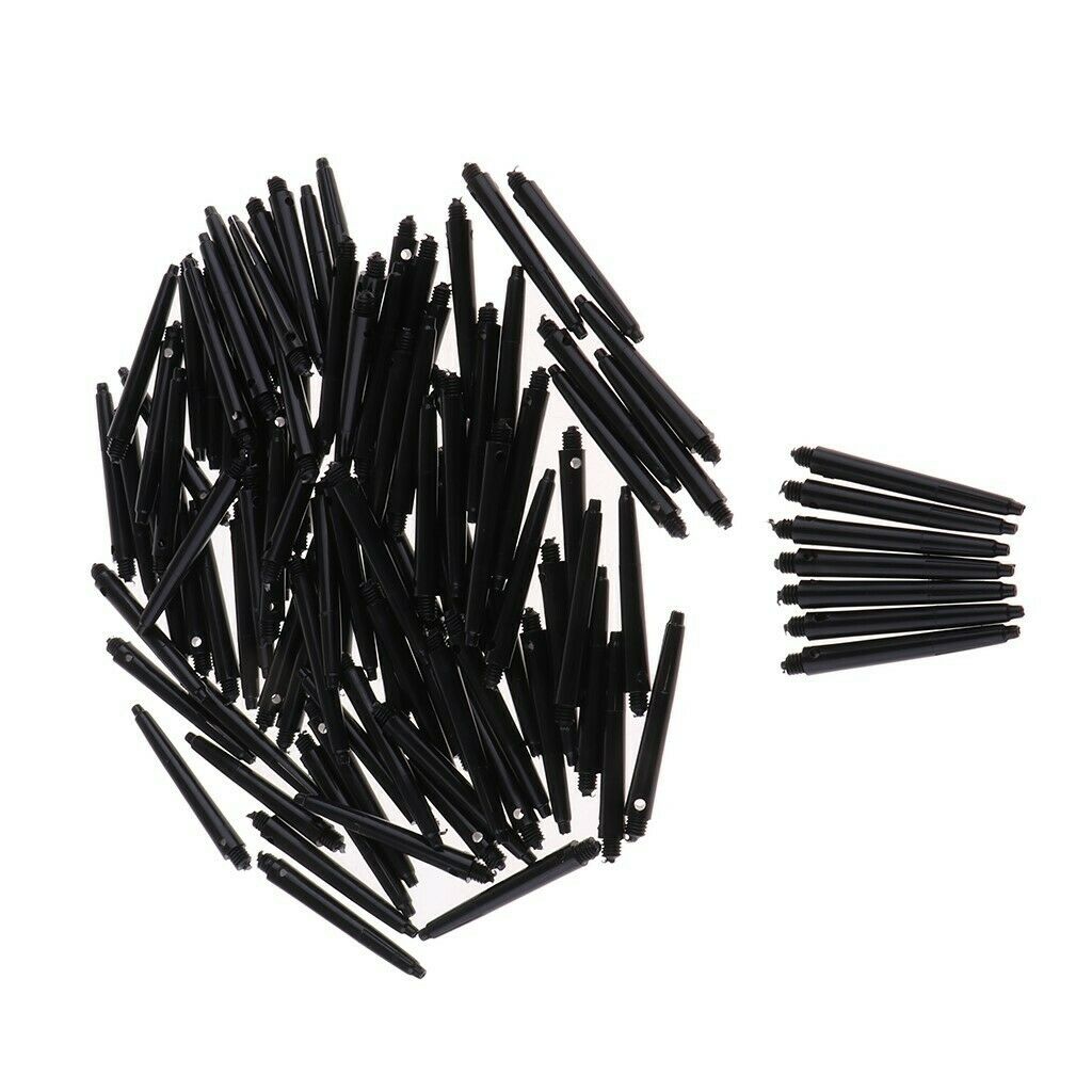 100pcs 2BA Soft Tip Points For Soft Tip Darts Electronic Darts - Black