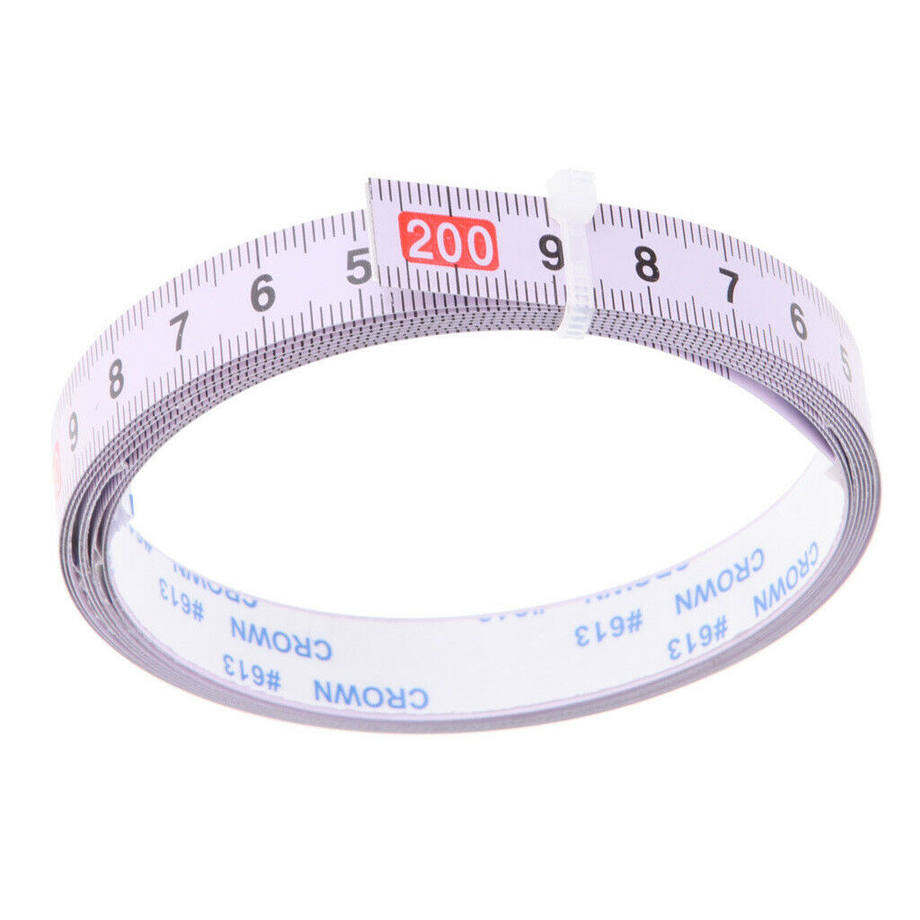 Set of 3 Miter Saw Measure Tape Metric Ruler Craft Tools 0-200CM, 1M-0-1M