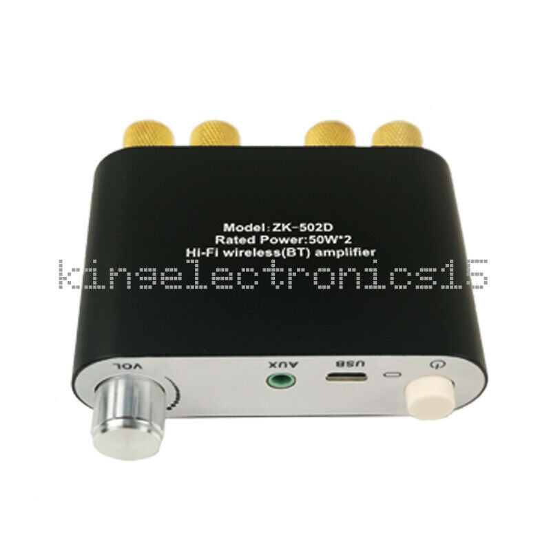 ZK-502D 50W*2 Bluetooth 5.0 HiFi Wireless Power Audio Amplifier Stereo Board NEW