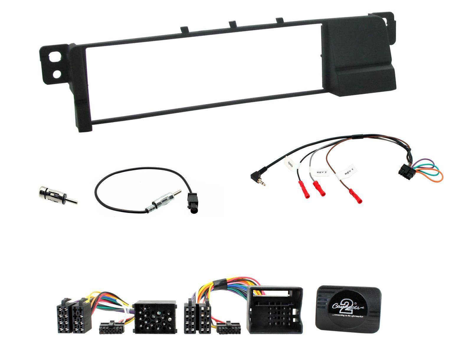 CTKBM07 CD STEREO RADIO FACIA FASCIA FULL KIT FOR BMW 3 SERIES E46 98-2005