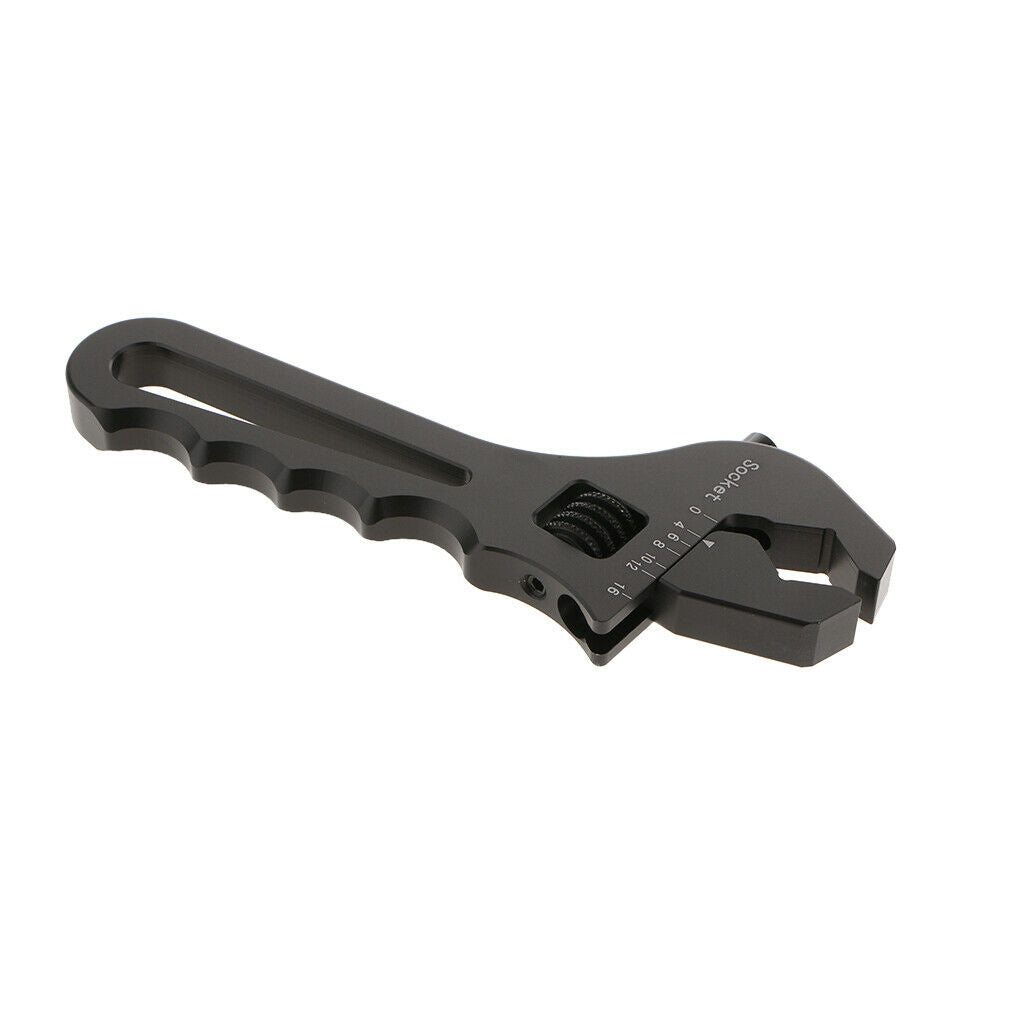 2 Pieces AN3-AN16 Metal Wrench Fitting Tools Spanner Adjustable Fitting Tool