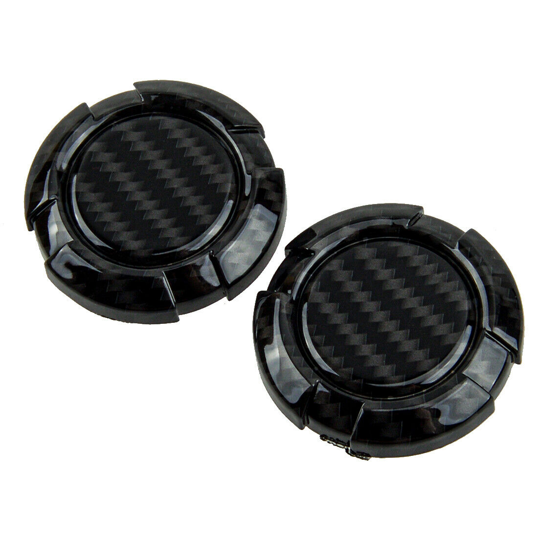 3pcs Carbon Fiber Style Door Key Jack Cover Trim fit for Jeep Wrangler JL 18-21
