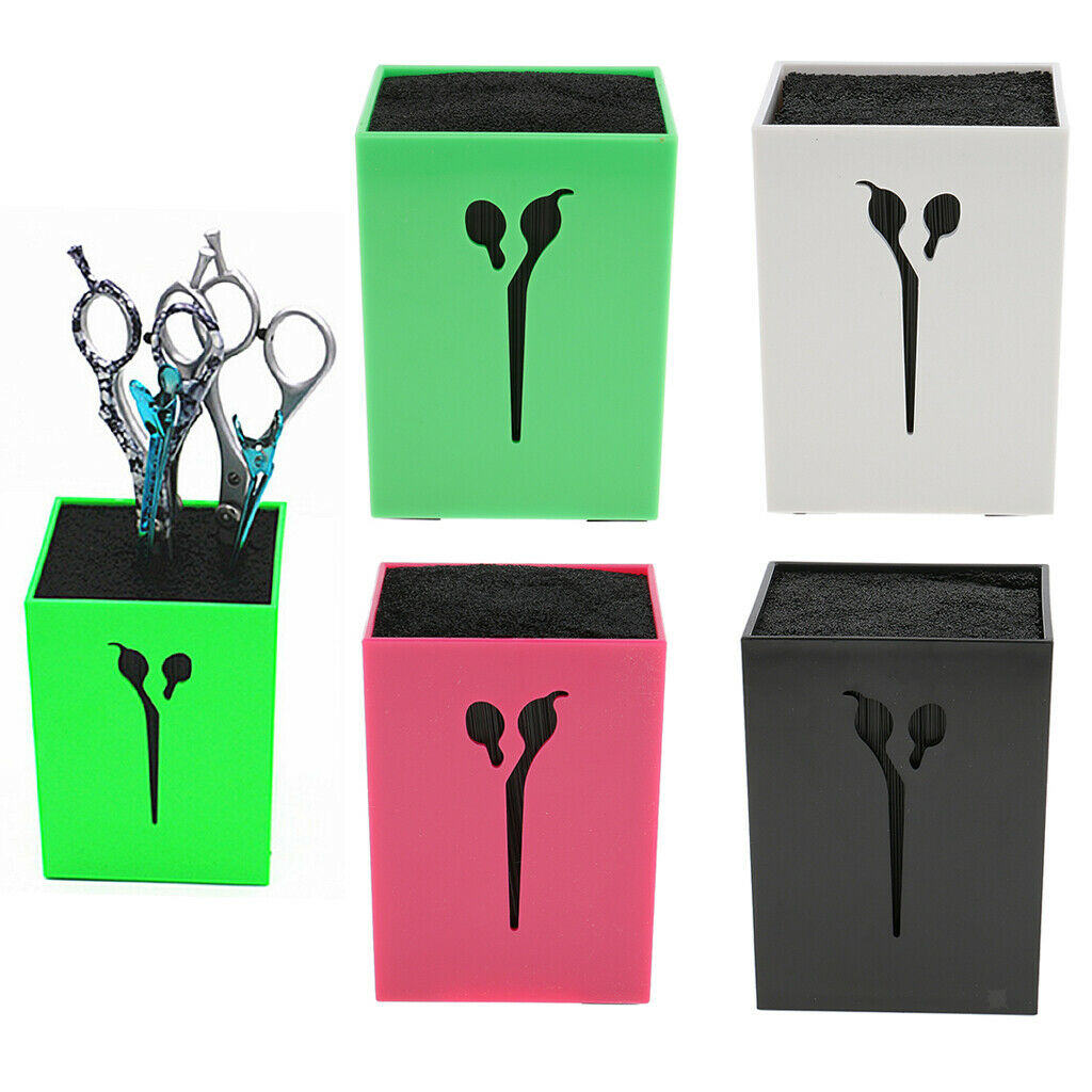 2pcs Salon Hairdressing Barber Combs Scissors Organizer Holder Rosy/Black