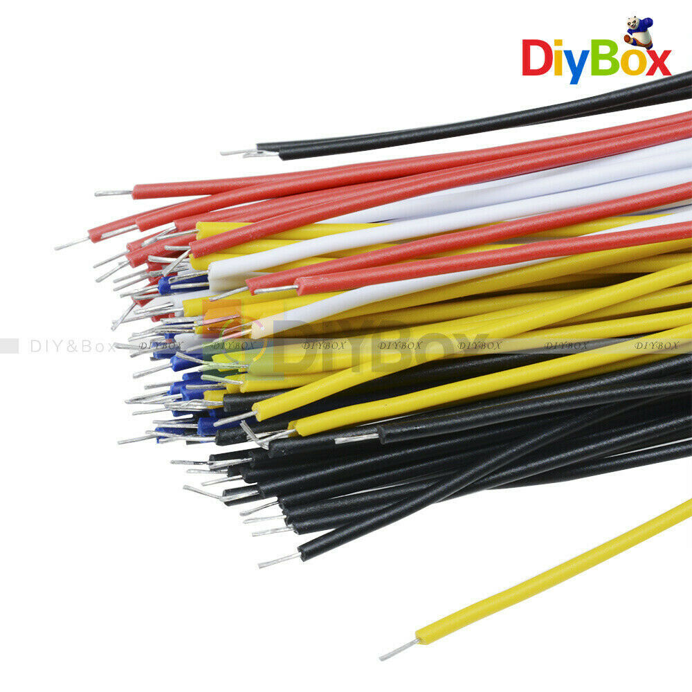 100PCS Colors Flexible Two Ends Tin-plated 20CM  Breadboard Jumper Cable Wires