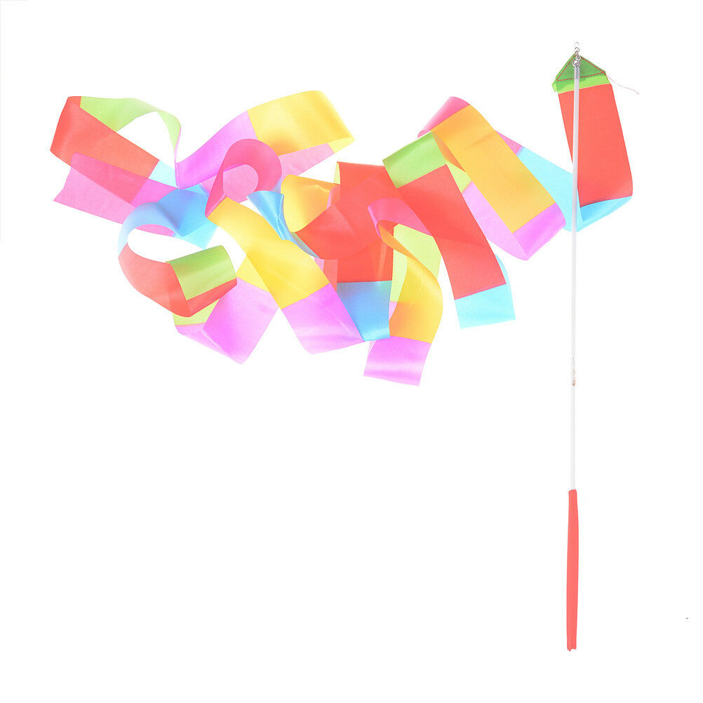 Popular Colorful 4M Ribbon Gymnastics Dance Dancers Toys Kid Outdoor Sport DD