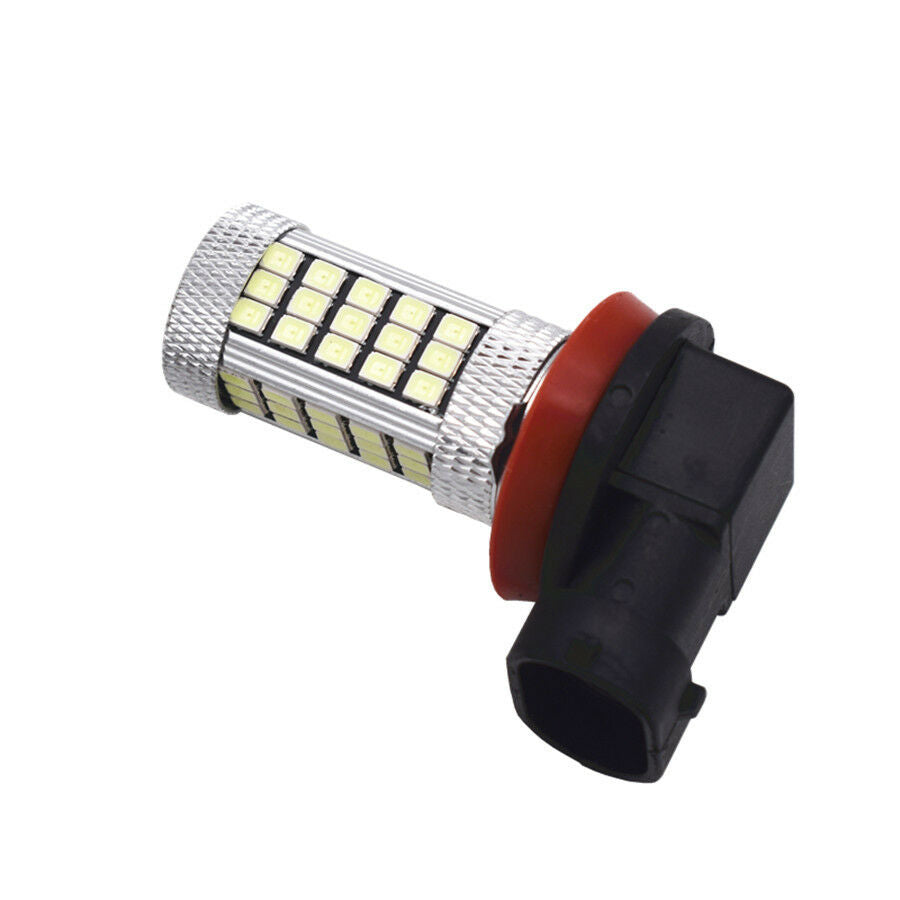 2Pcs 3000K Ice Blue 2835 66SMD H11 H8 LED Light Bulb Car Fog Light Driving Lamps