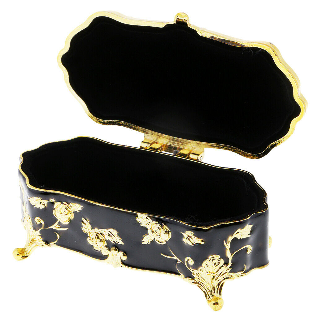 European Style Toothpick Holder Toothpick Container Home Decor - Black, 10x6x4cm