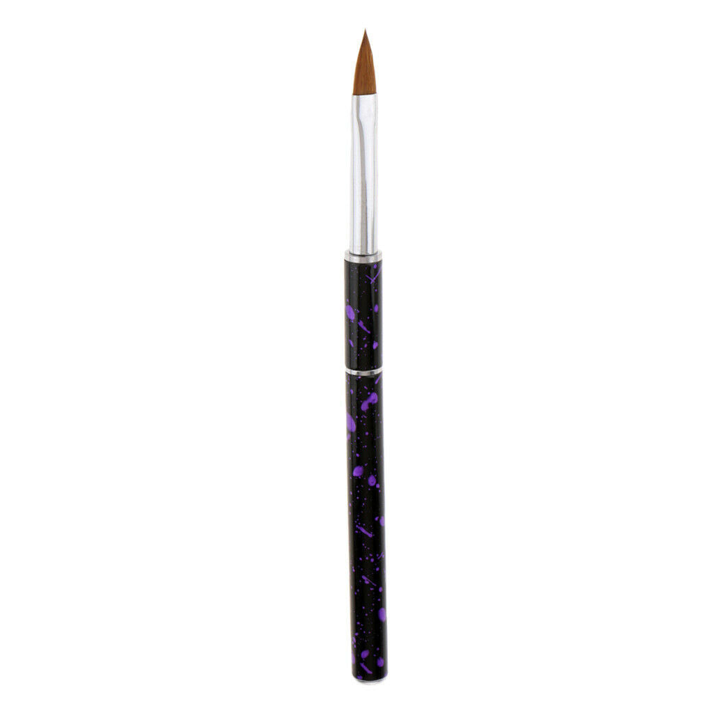 Mermaid UV Gel Nails Polish Nail Art Drawing Painting Pen Brushes 01Purple