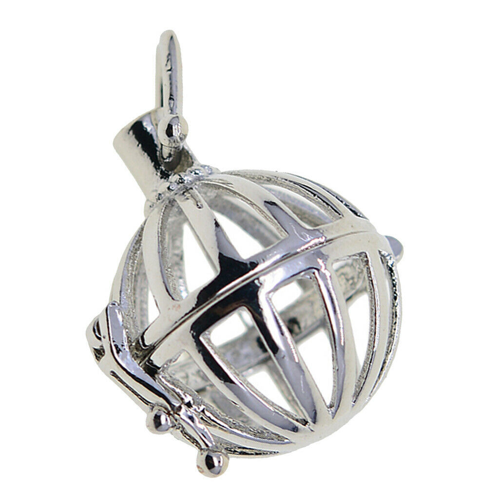Birds Cage Locket Beads Pendant Charm for DIY Necklace Dangle Pendant