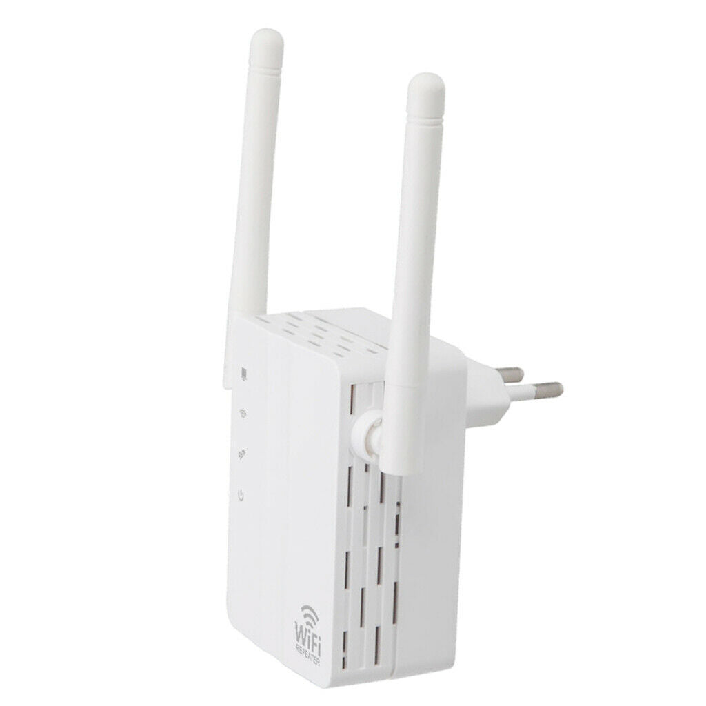 300Mbps Wifi Repeater Router 3 Working Modes EU Plug for Home Office White