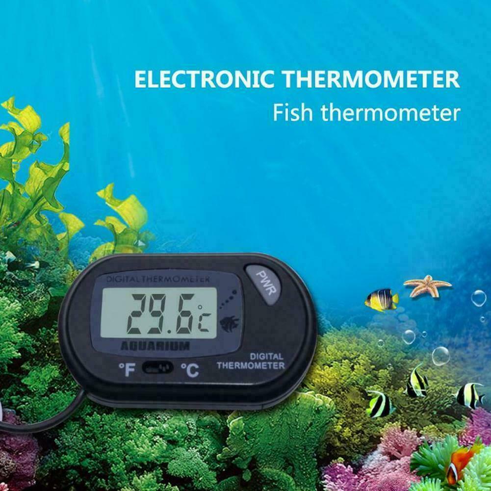 Tiny Digital LCD Water Thermometer, Aquarium Fish Tank Vivarium Baby Bath Offic