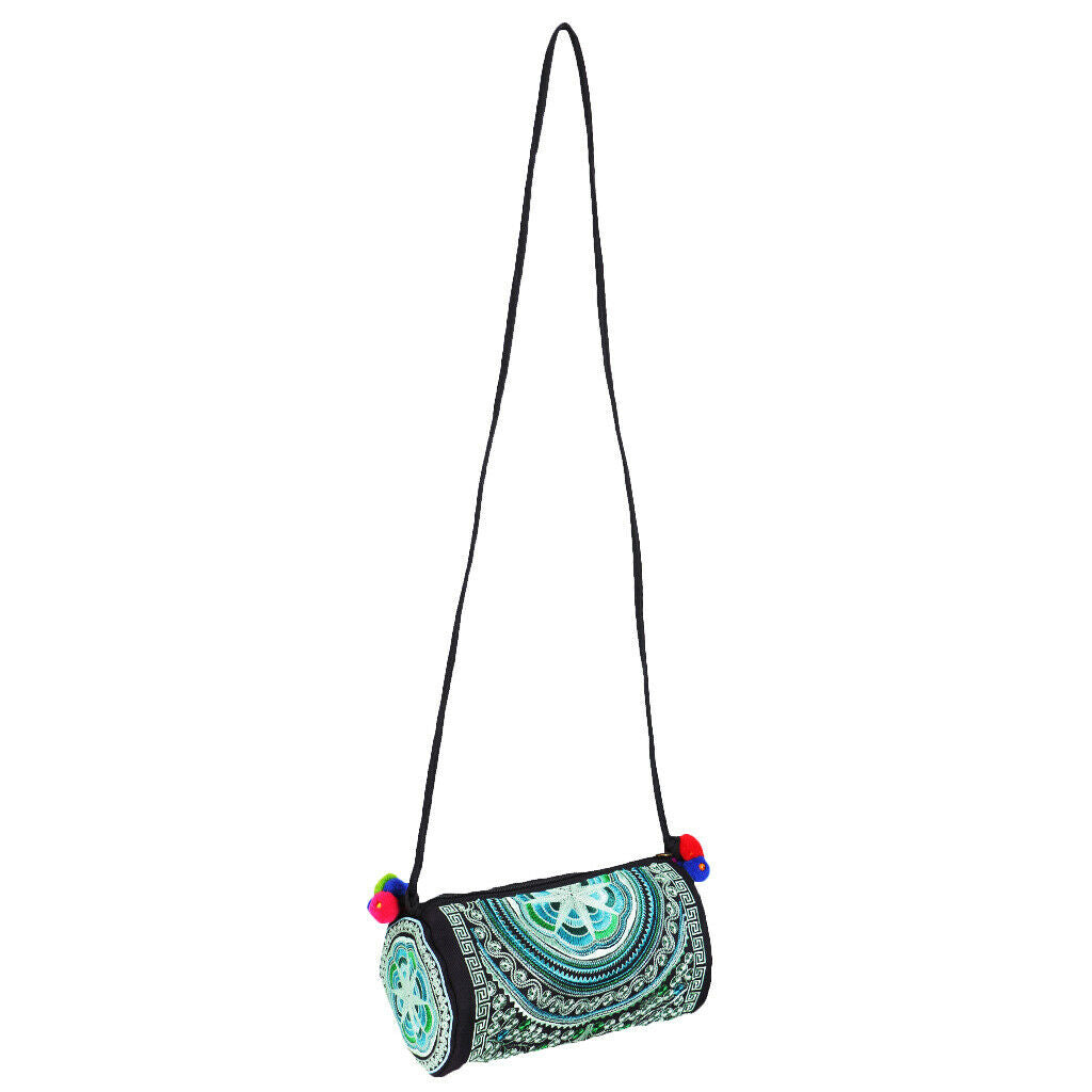 Chinese Style Bag Embroidery Flowers Ethnic Canvas Handmade Shoulder Bag #3