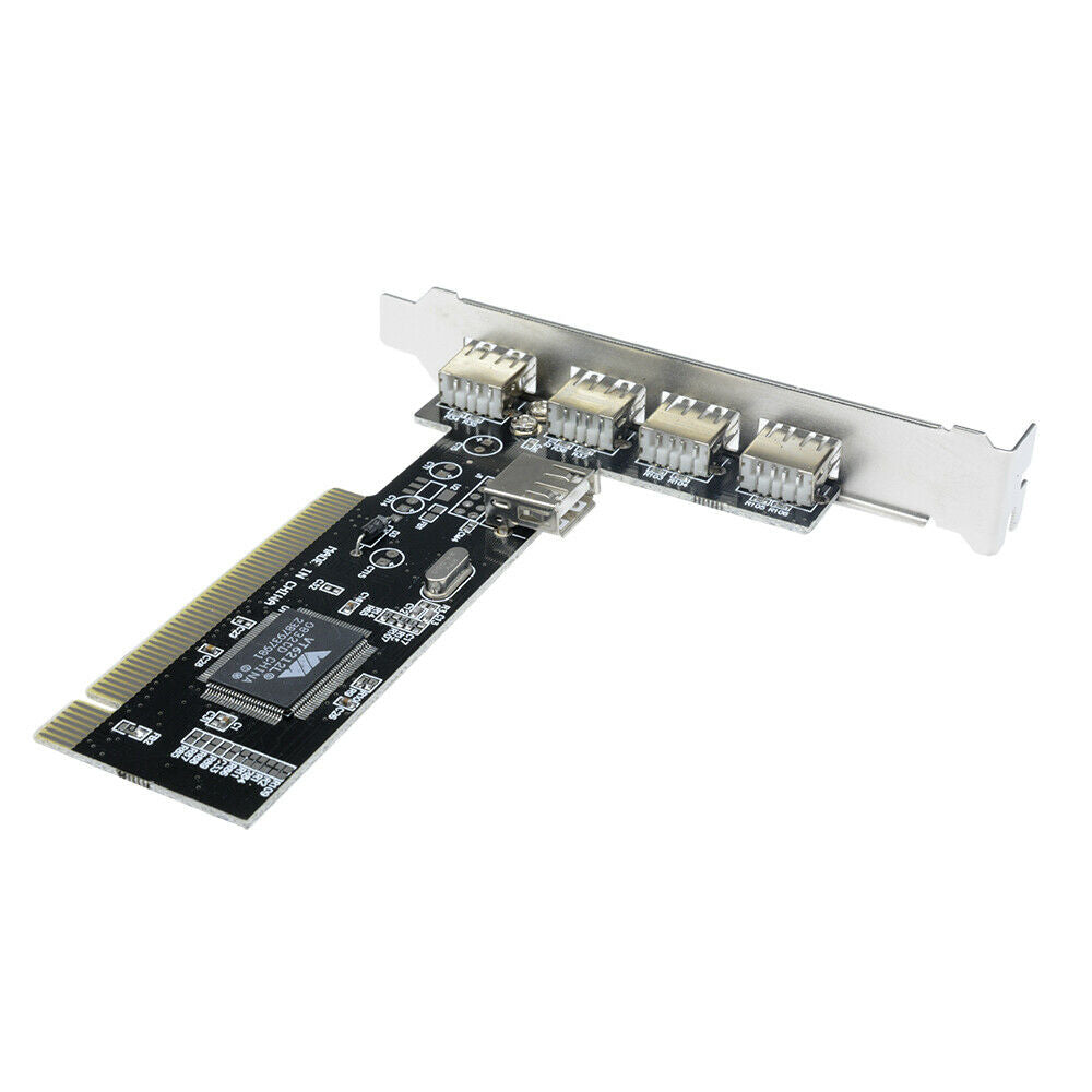 5 Port Hub Card Controller Adaptor Module Card High Speed 480Mbps PCI to USB 2.0