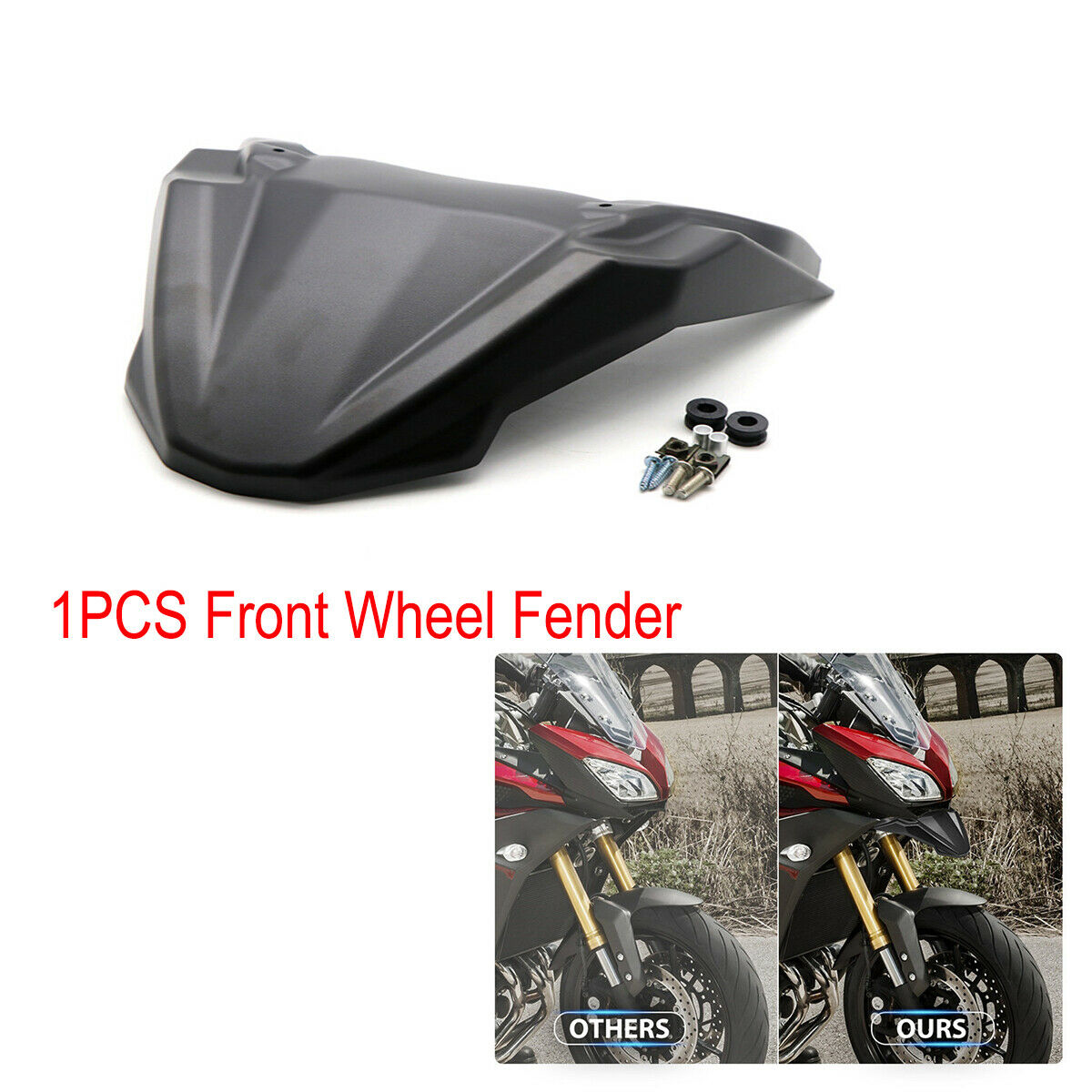 Black Motorcycle Front Wheel Fender For Yamaha FJ-09 MT-09 Tracer Tracer 900/GT