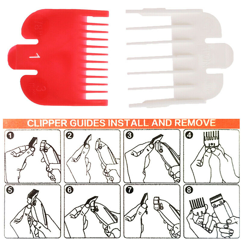 2pcs 1.5mm 3mm Electric Hair Trimmer Shaver Cutting Limit Guide Comb Tool Set Kt