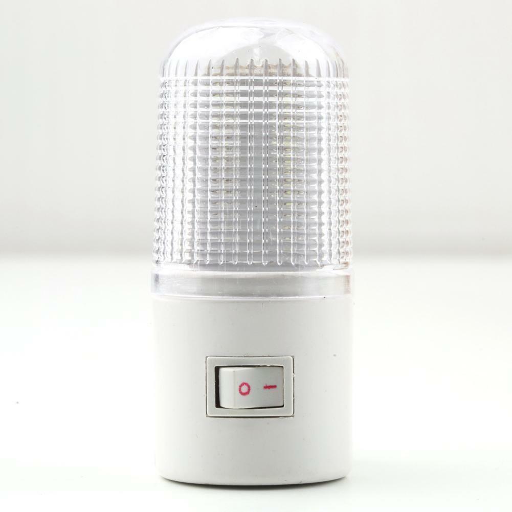 US Plug LED Night Light Bedside Lamp Wall Mounted 3W 4 LED Bedroom Lighting Bulb