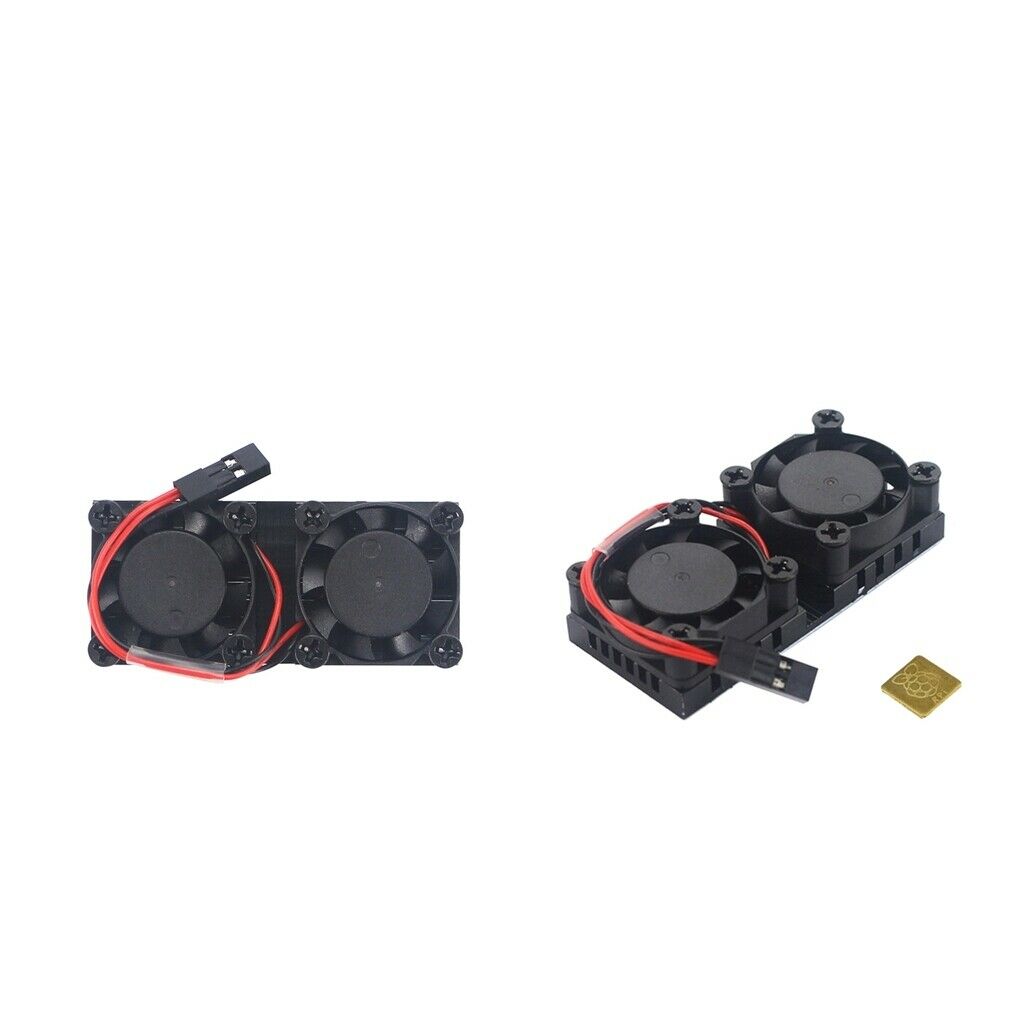 2Pcs 5V Brushless Dual Cooling Fan Radiator For Raspberry Pi 3B / 2B / B +