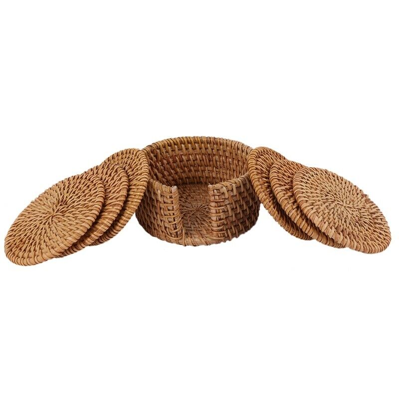 1X(6pcs/lot Creative drink Coasters set for kungfu tea accessories round tab1Z6)