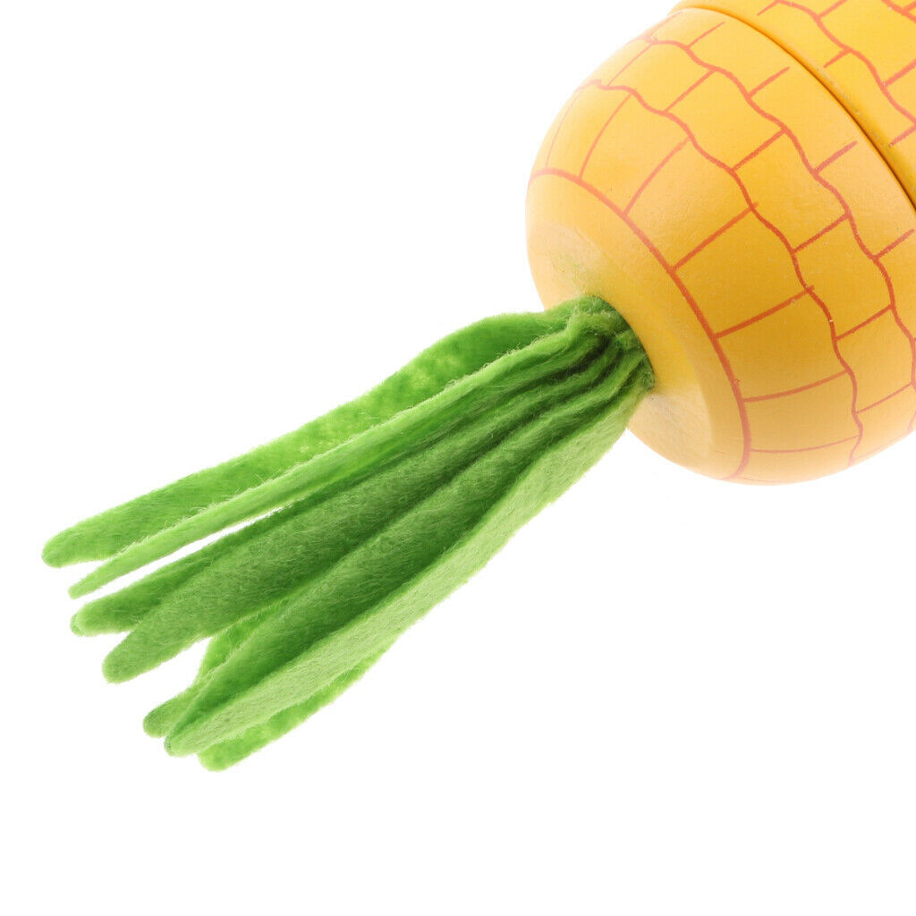 Pretend Role Play Food Fruit Wooden Pineapple  Connected Kids Toys