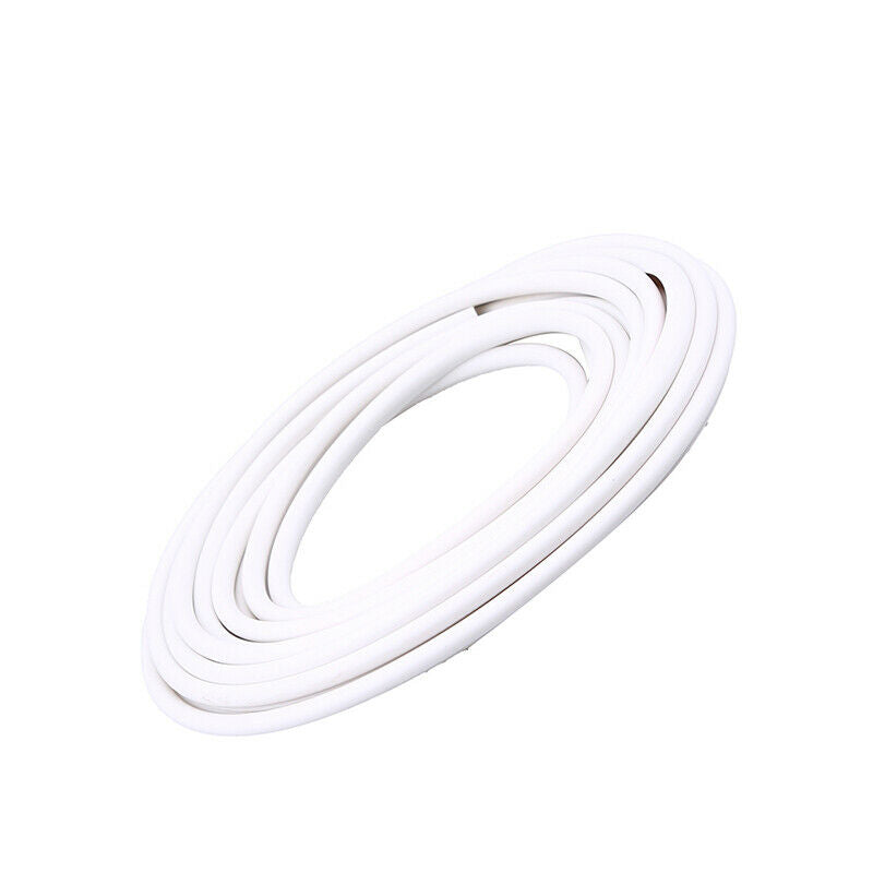 5m White Car Door Edge Guard Trim Molding Rubber Seal Strip Scratch Protector