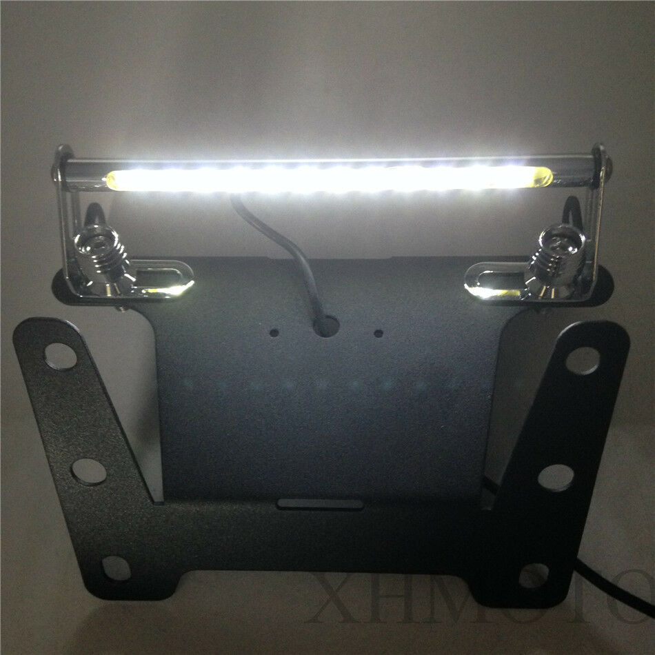 Black Fender Eliminator LED Light For 2004 2005 2006 Kawasaki ZX-10R ZX10R 10R
