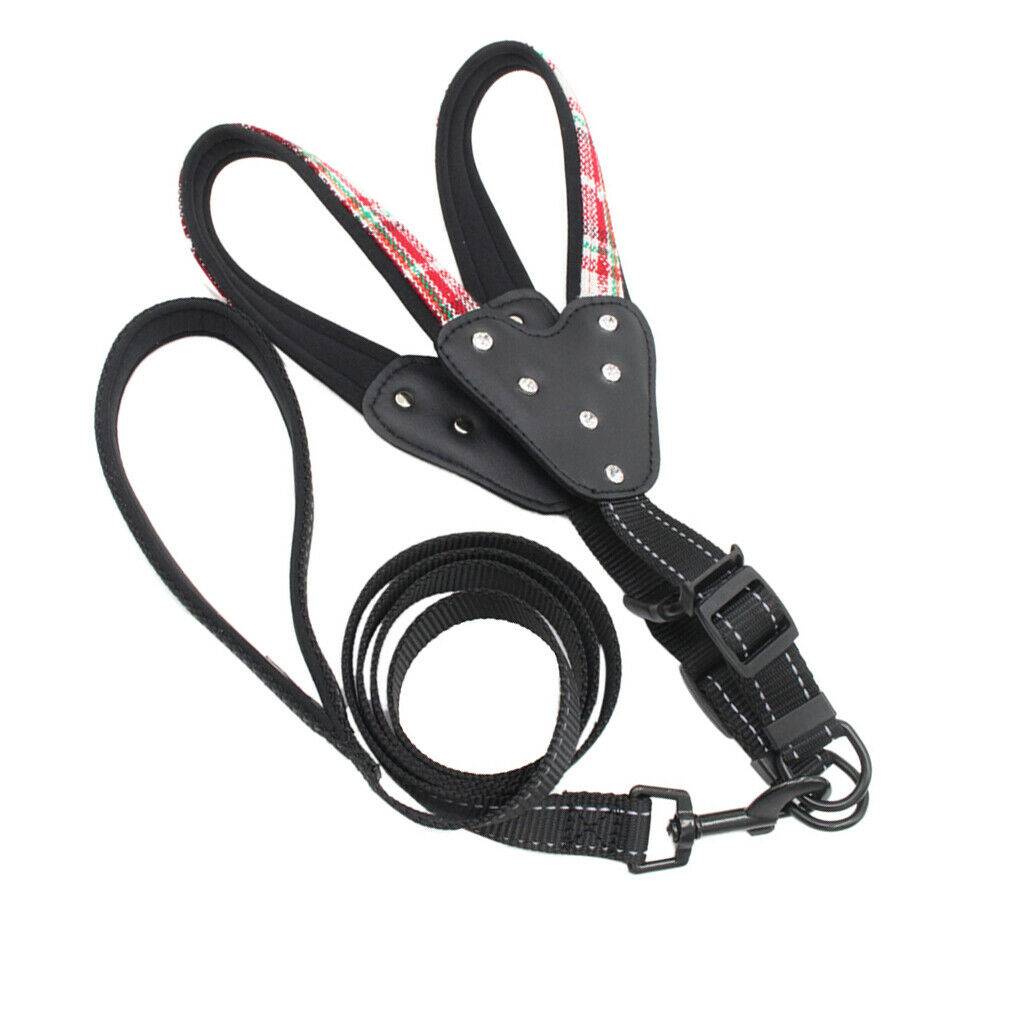 Christmas Adjustable Pet Dog Vest Harness Puppy Leash Training Collar Red S