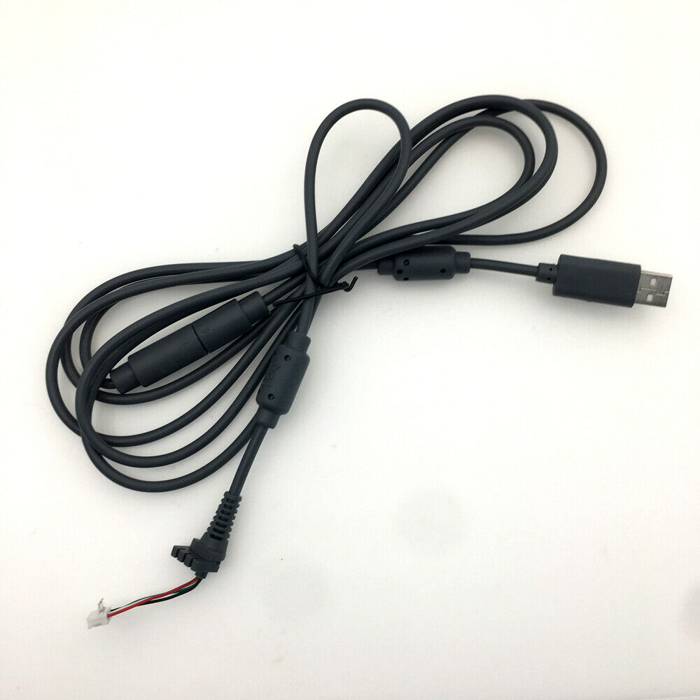 Gray USB 4 Pin Line Cord Cable Adapter Replacement For Xbox 360 Wired Controller