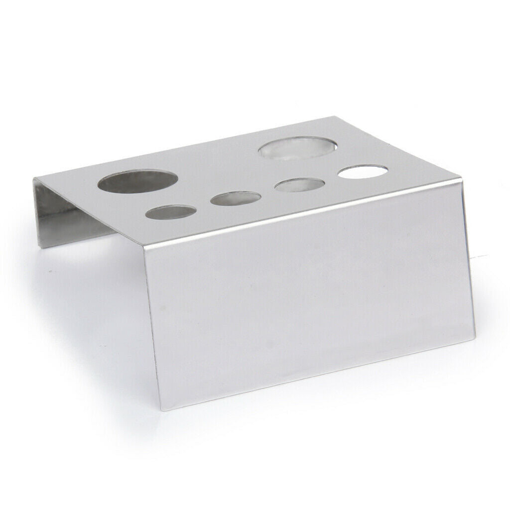 Pro Tattoo Pigment Ink Cup  Stand Display Supply 6Cups Stainless Steel