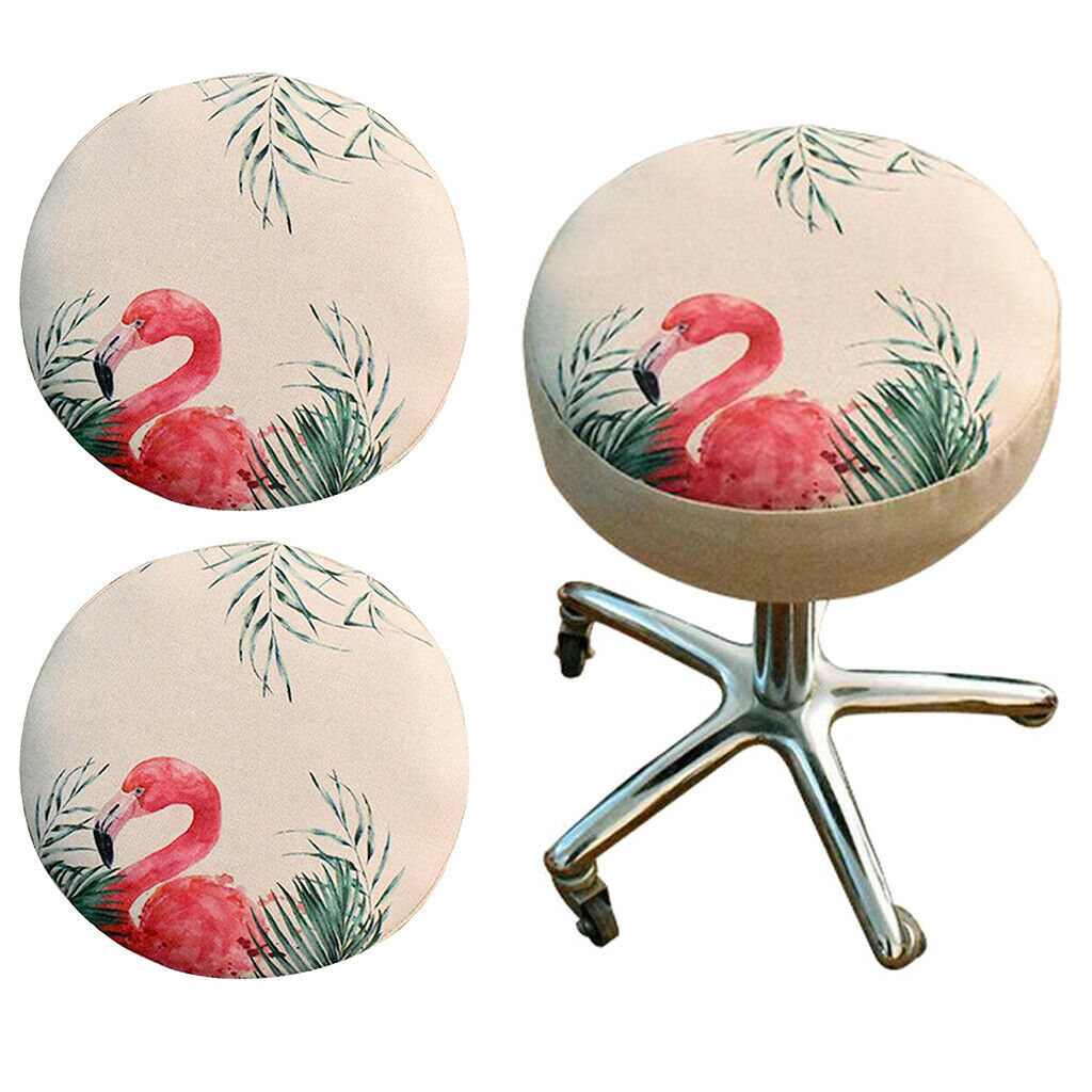 2 Pieces Bar Stool Cover Anti-slip Round Seat Cover, Barstool Seat Dustproof