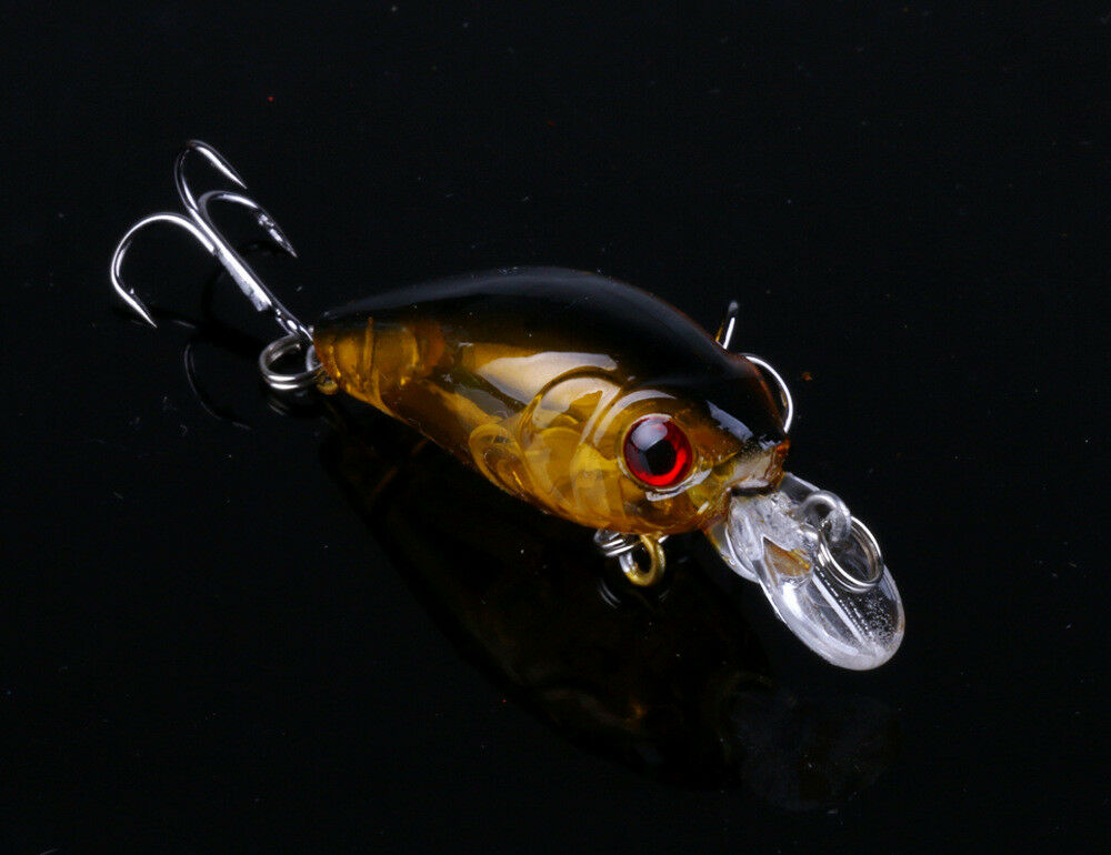 5pcs Bream Fishing Lures Redfin Trout Perch Bass Cod 4.5cm 5pcs Crankbaits Hooks
