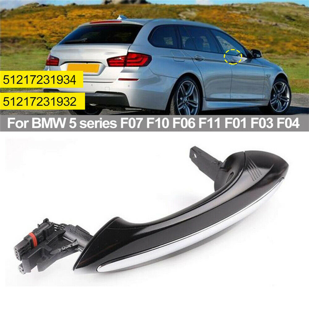 For BMW F10 F01 F02 F06 F11 F18 Right Side Exterior Access Door Handle Black 1X