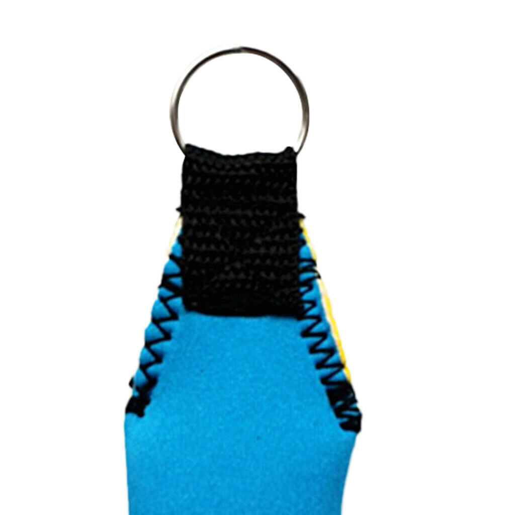 2X Rectangle Neoprene Floating Keyring for Boating Yachting Sailing Sky Blue