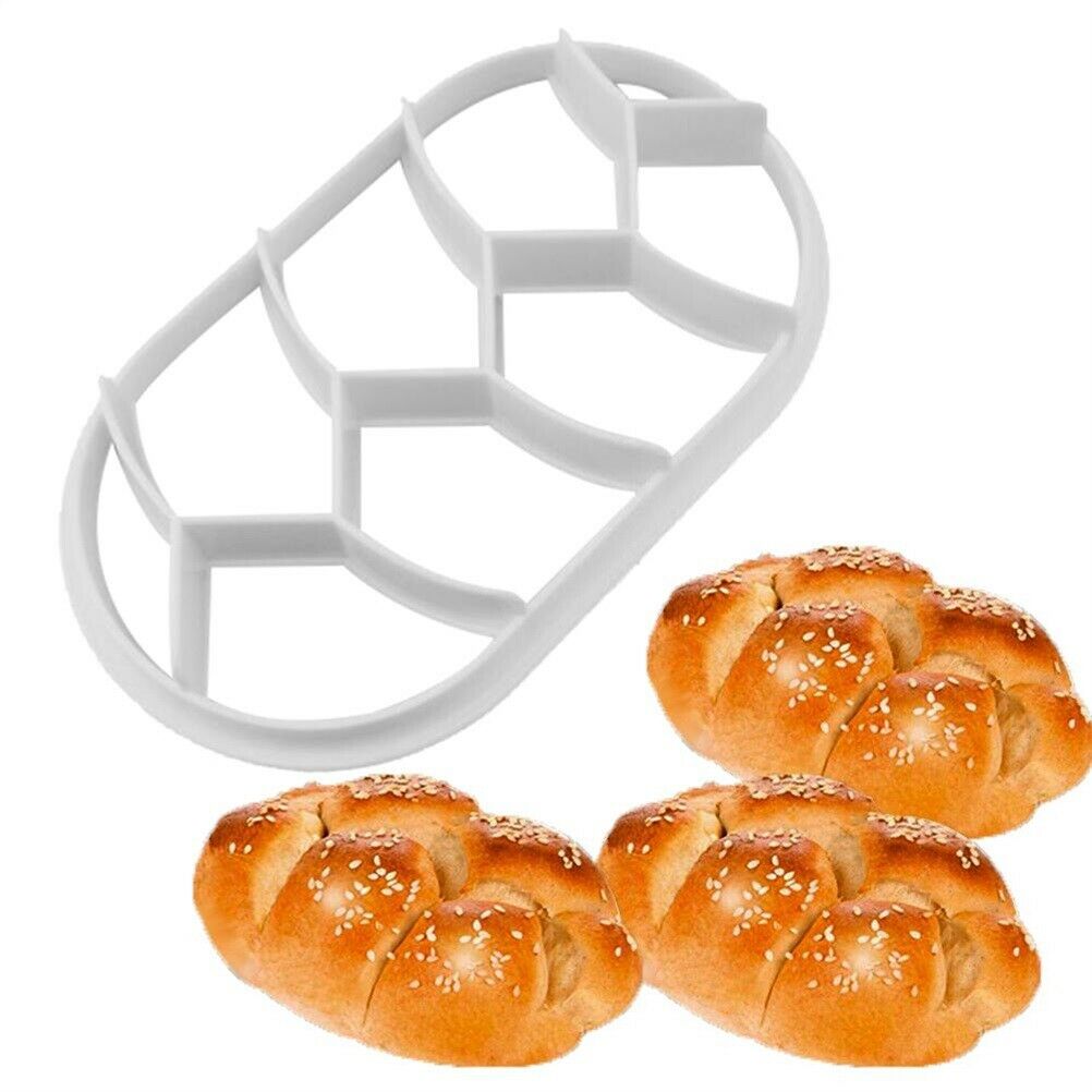 2Pcs Dough Press Mold Set Baking Bread Rolls Mold Plastic Pastry Cutters