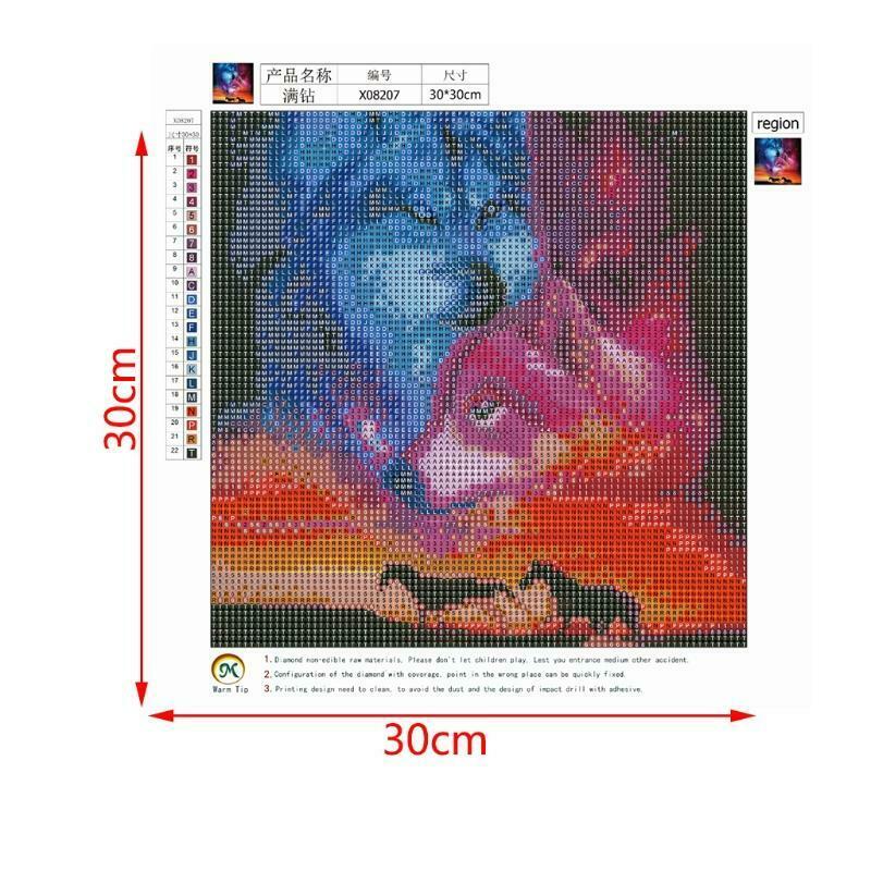 Animal 5D Full Diamond Embroidery Painting DIY Painting Cross Stitch Home Decor
