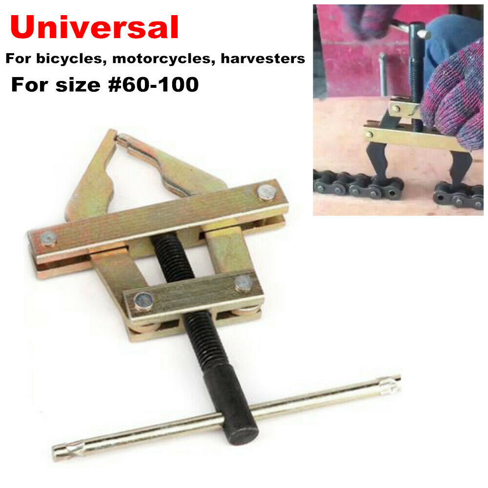Motorcycle Bike Bicycle Chain Drive Clamp Link Puller Holder Set Connection Tool