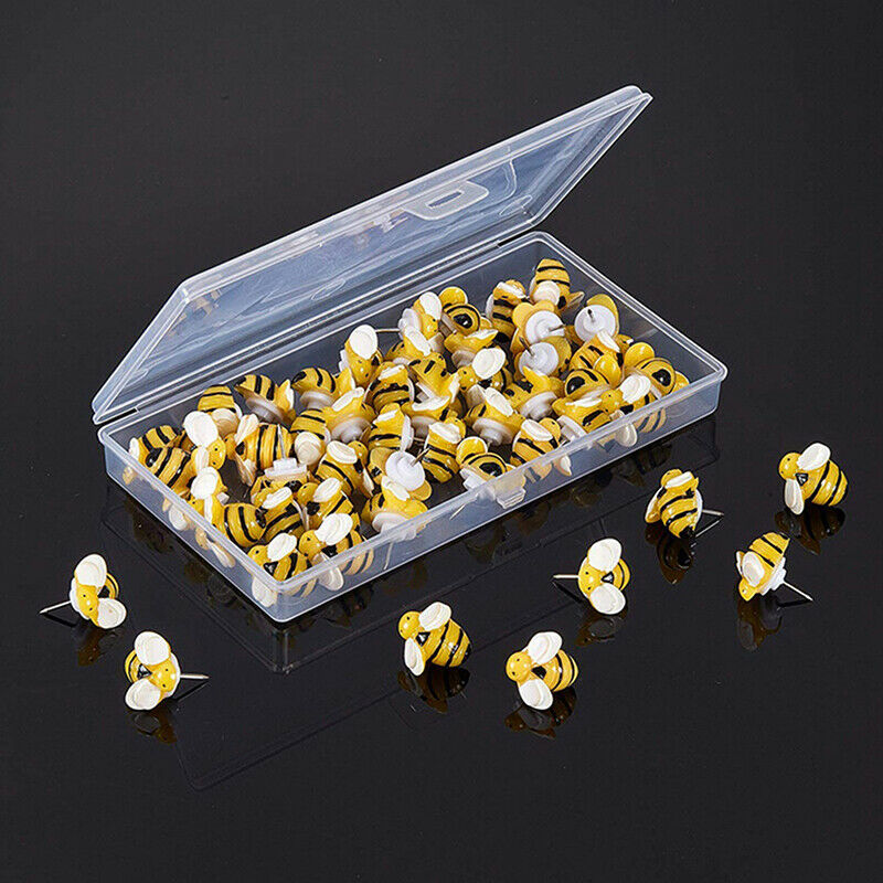 30Pcs Creative Decorative Cute Bees Thumb Tacks ThumbNails PushPins Push PinFCA