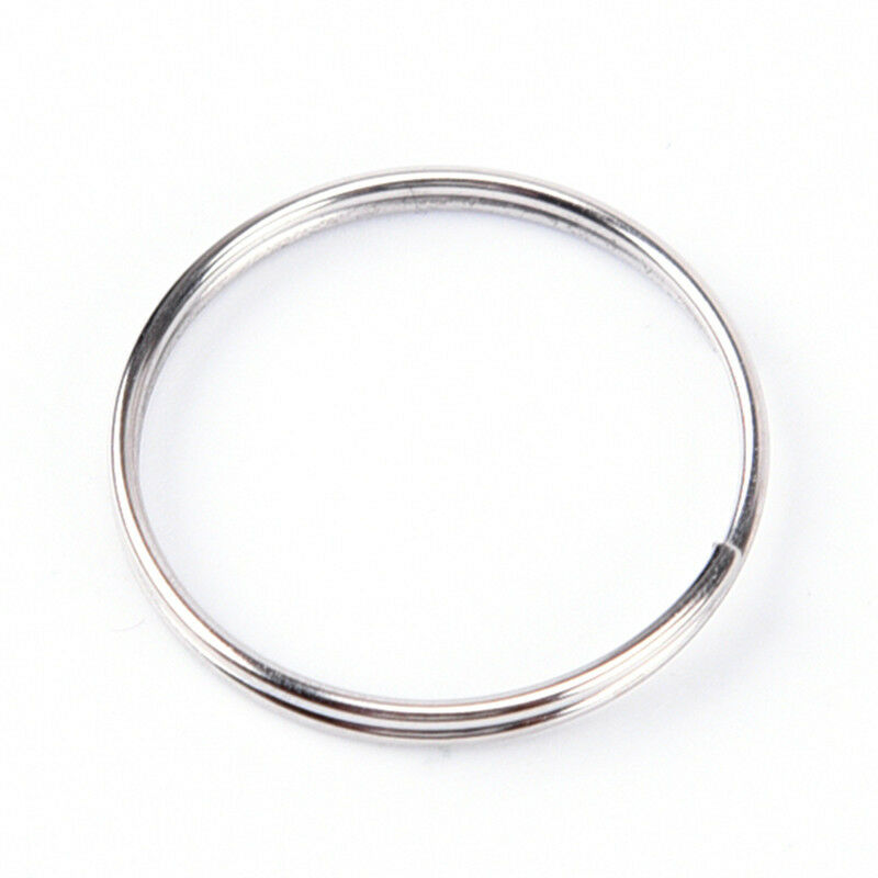 10pcs Steel Keyring Split Key Rings Nickel Hoop Ring Nickel Plated Steel L.l8