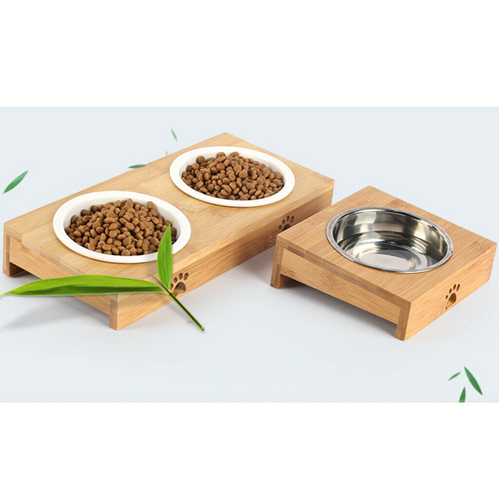 Practical Pet Water Food Dish Bowl For Cat Dog  Ceramic Single Bowl
