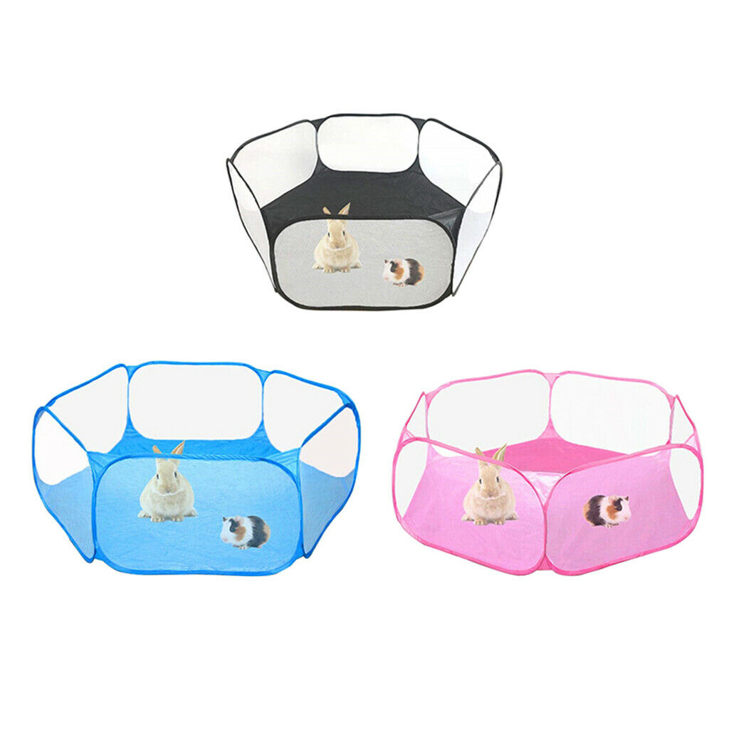 Playpen Cage Enclosure for Hamster Rabbit Guinea Pig Squirrel Reptiles Pink