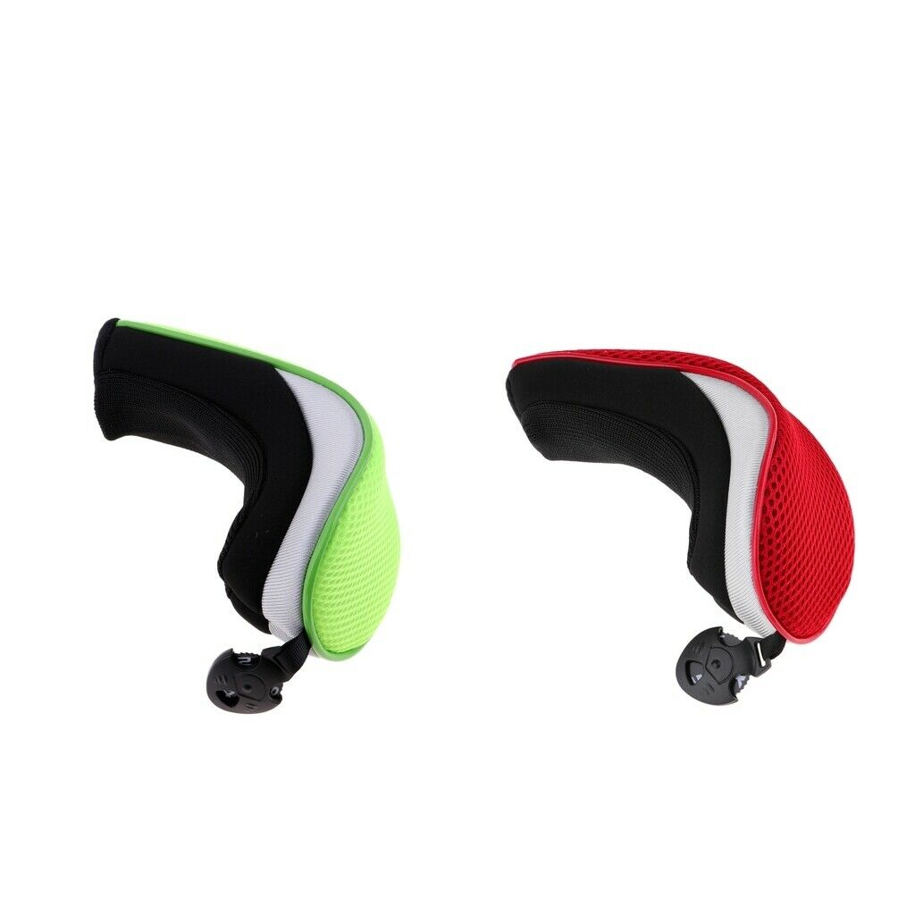 2 Pieces UT Golf Club Head Covers Men Women 2 3 4 5 7 X Interchangeable Tag