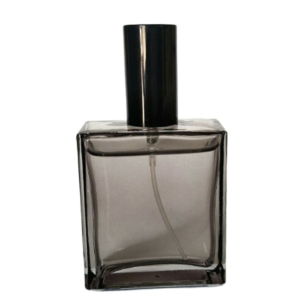 2 lot Perfume Pump Bottle Refillable Aftershave Atomizer Sprayer Gray 1.7oz