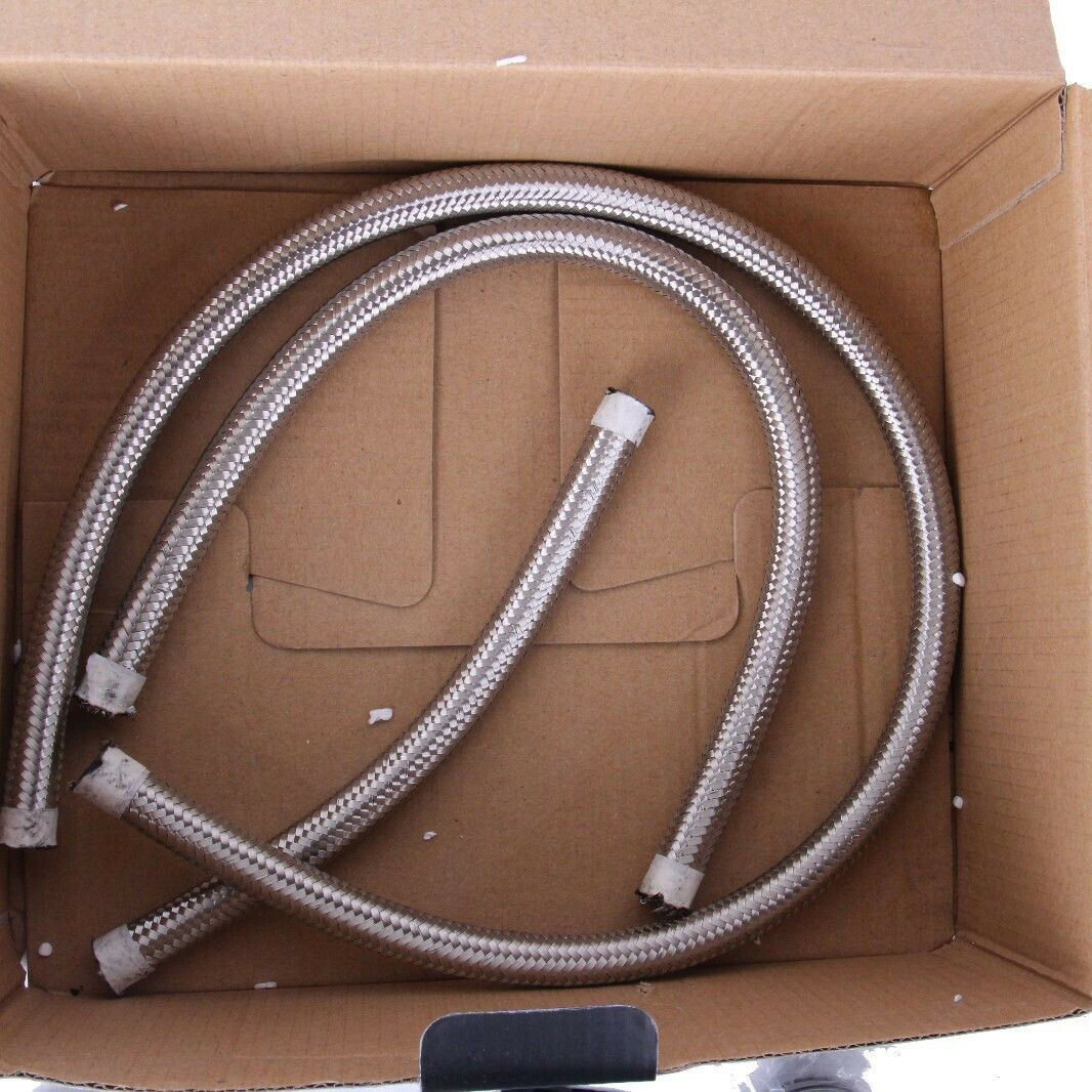 Universal Fuel Pressure Regulator+Gauge+AN6 Fuel Line Hose+Fitting Black+Red Kit