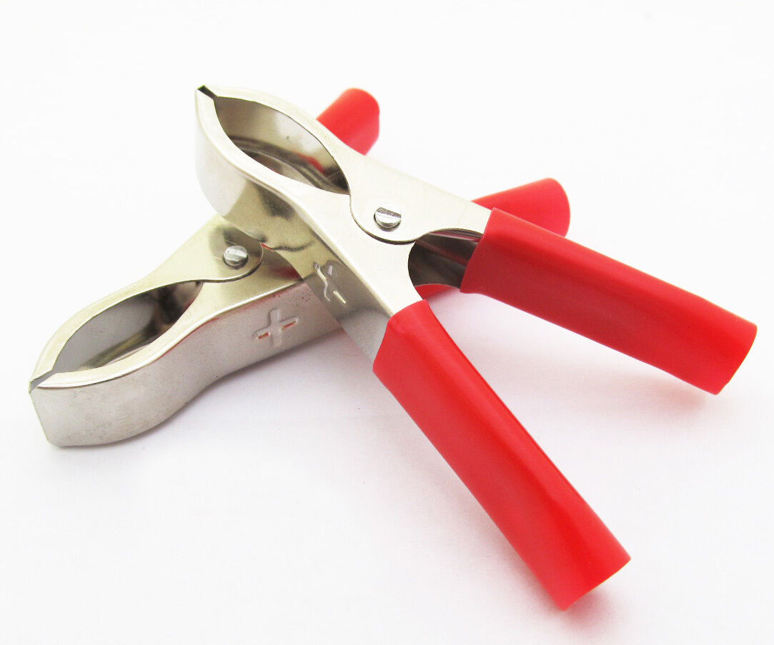 1pc Battery Clip Insulated Clamp 75mm 30A Red 2-0016