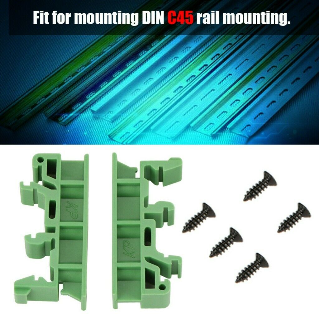 10 Sets Simple PCB Circuit Board Mounting Bracket For Mounting DIN Rail Mounting