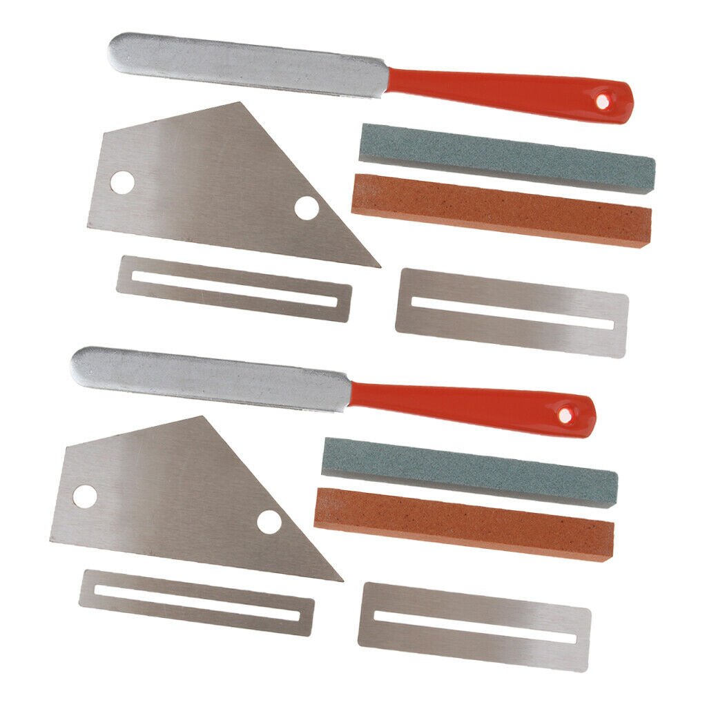 2 Pack Guitar Parts Set Fret Rocker Fret File Grinding Stone Fretboard Guard