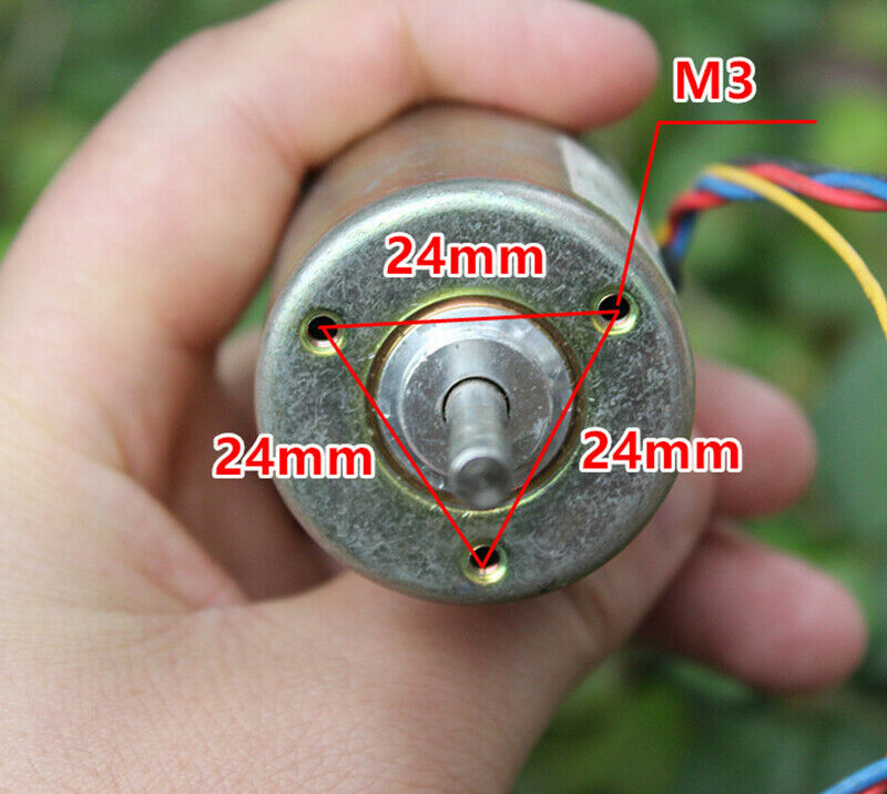 DC motor 24V double ball bearing with encoder carbon brush motor Anti-interferen