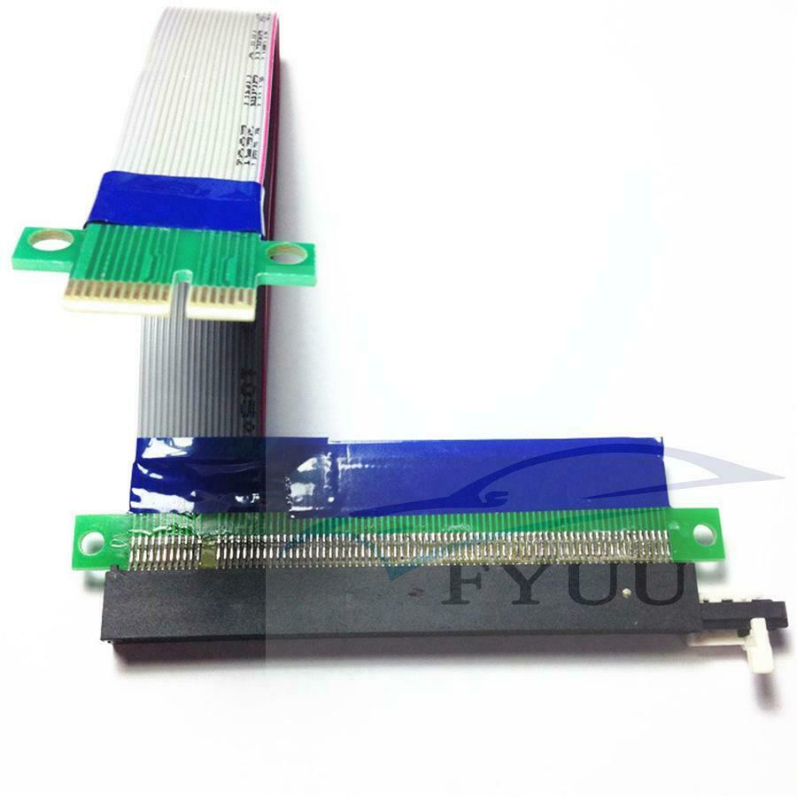 4pc PCI-Express  1X to 16X Riser Card Ribbon Extender Extension Relocate Cable