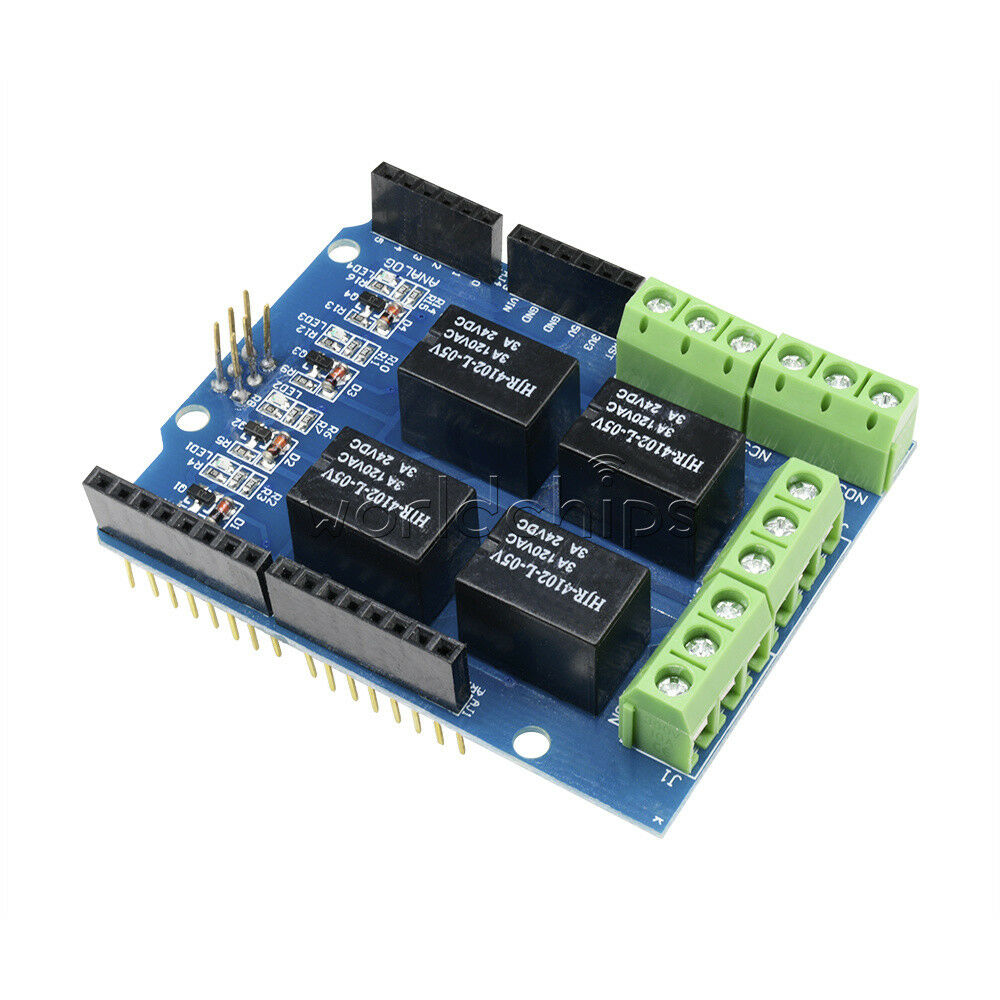 4 Channel Relay 5V Shield Module For Arduino DIY Four Channel Relay Electronic w
