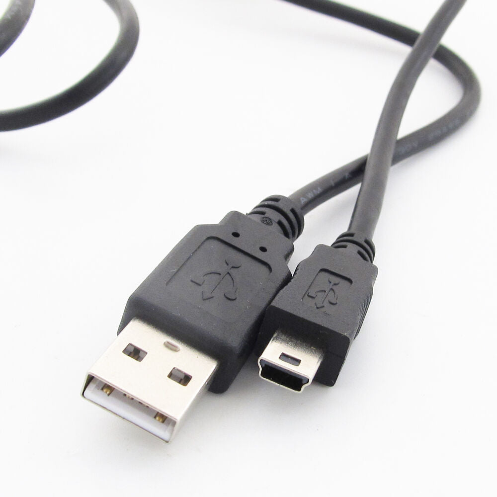 5x 1M/3.3FT USB 2.0 A Male to Mini 5pin B Male 28AWG Copper Data Charging Cable